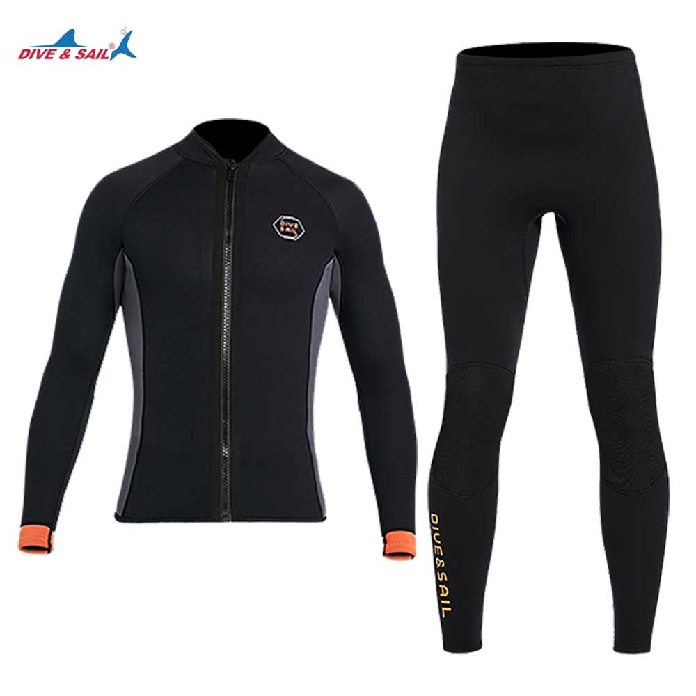 Wetsuit 3Mm Neoprene - 3MM Neoprene Diving Suit Split Top