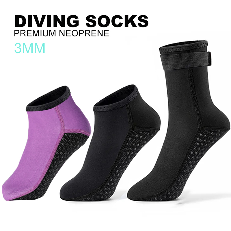 Neoprene Sock 3mm Boots Diving - Wetsuit 3Mm Neoprene ulasan dan harga