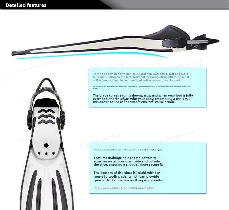 Adjustable Spring Strap Swim T - Fin Diving Blade ulasan dan harga