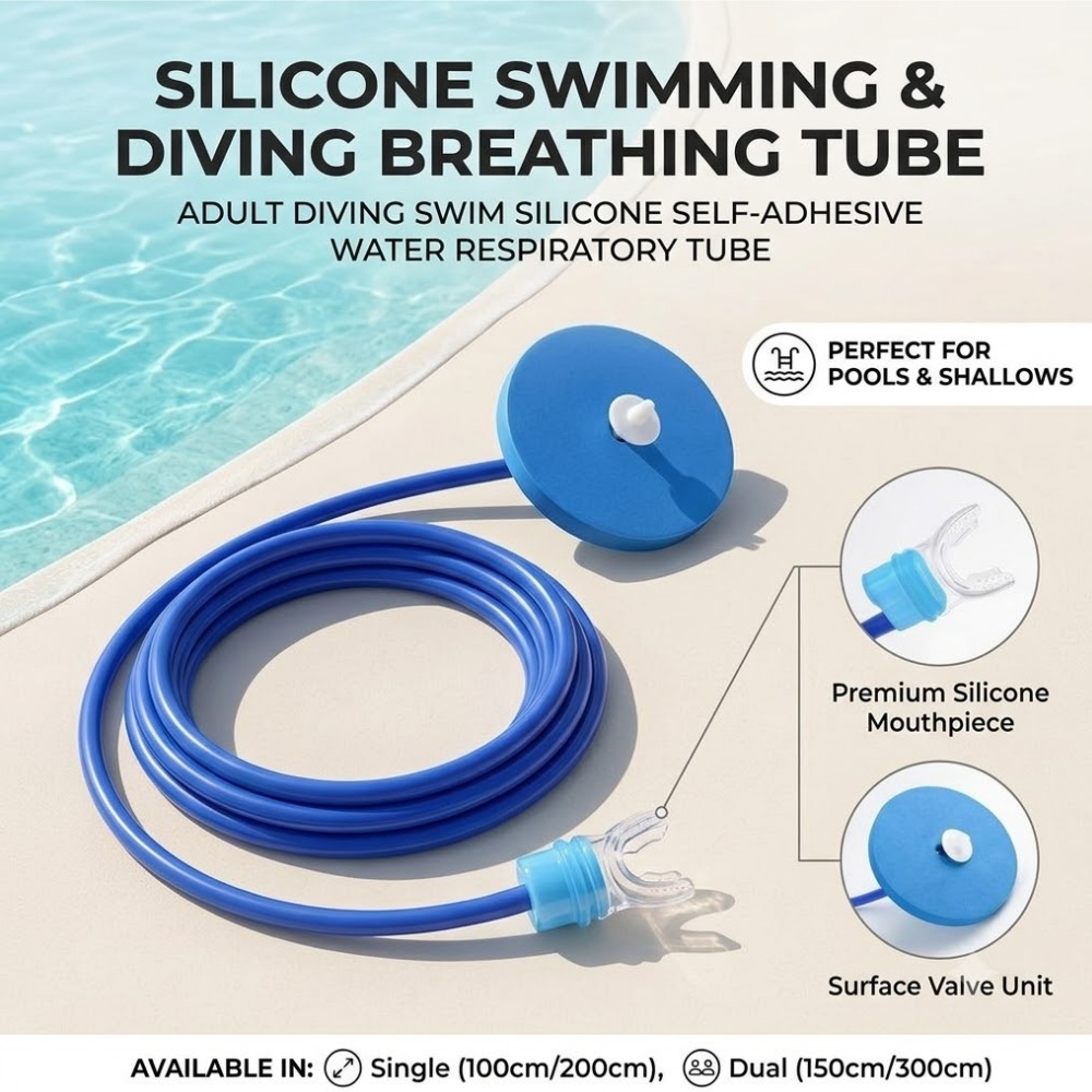 Adult Diving Swim Silicone Wat - Snorkel Dry Top ulasan dan harga