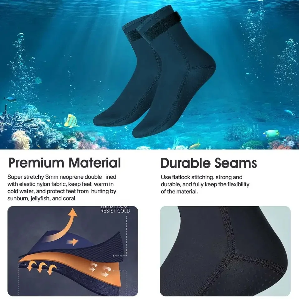 Neoprene Diving Socks 3mm Wets - Wetsuit 3Mm Neoprene ulasan dan harga