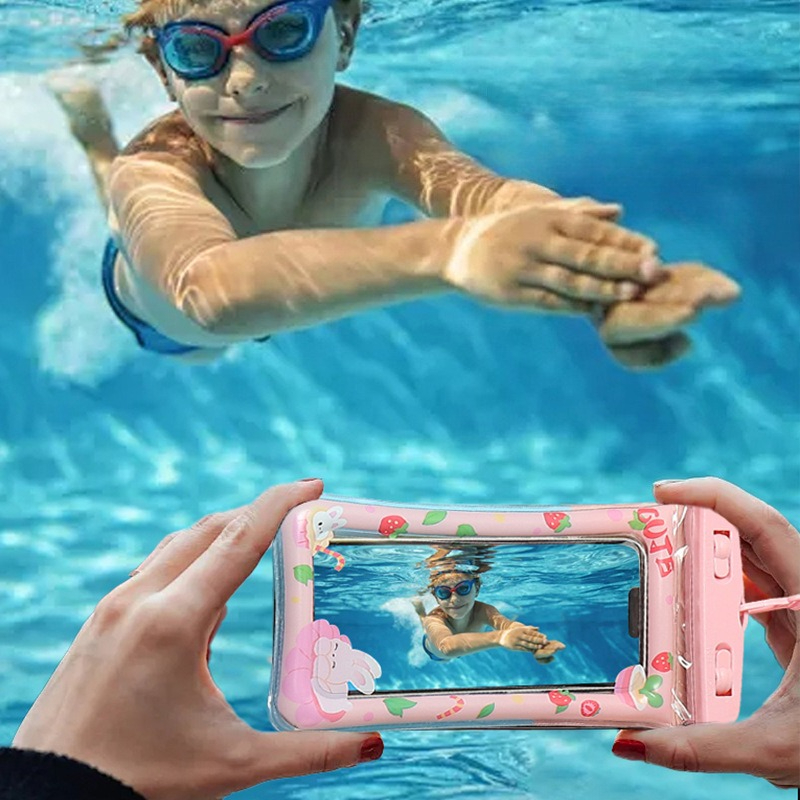 1pc Waterproof Cartoon Phone C - Aquatic Sports ulasan dan harga
