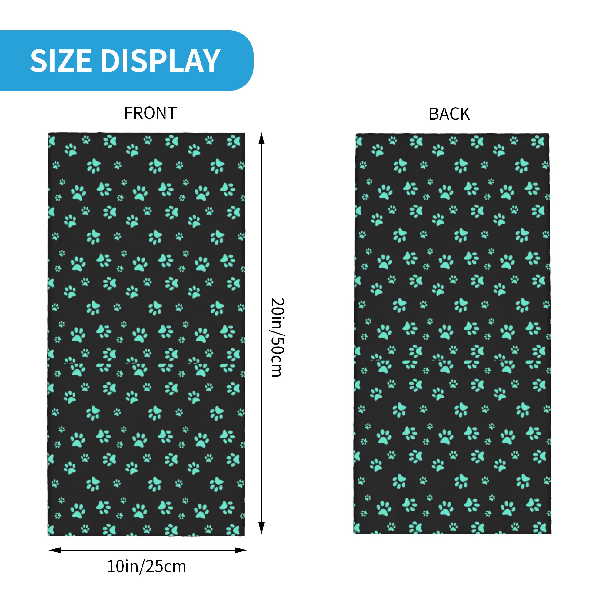 Custom Aqua Dog Paw Print Patt - Aquatic Sports ulasan dan harga