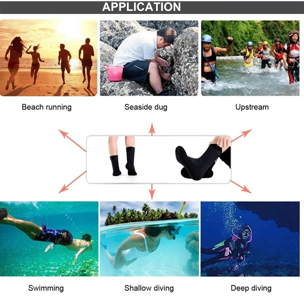 5mm Neoprene Socks 3mm Wetsuit - Wetsuit 3Mm Neoprene ulasan dan harga